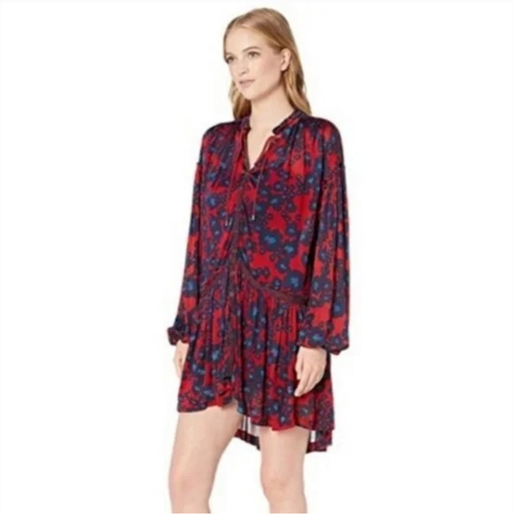 NWT $128R Free People Love Letter Floral Print Tunic Dress. Size Medium - Picture 6 of 14